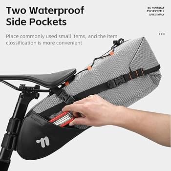61ATny5GYgL._AC_UF350,350_QL80_ حقيبة مقعد خلفية مقاوِمة للماء للدراجات الهوائية WEST BIKING (سعة 10 لتر)