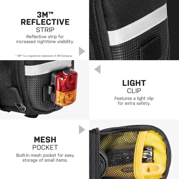 حقيبة مقعد دراجة هوائية TOPEAK AERO WEDGE PACK (مقاس M)