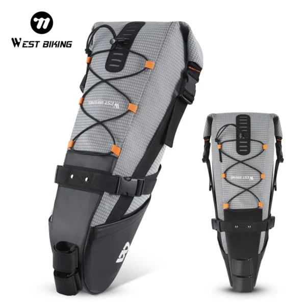 s-l1200 (4) حقيبة مقعد خلفية مقاوِمة للماء للدراجات الهوائية WEST BIKING (سعة 10 لتر)